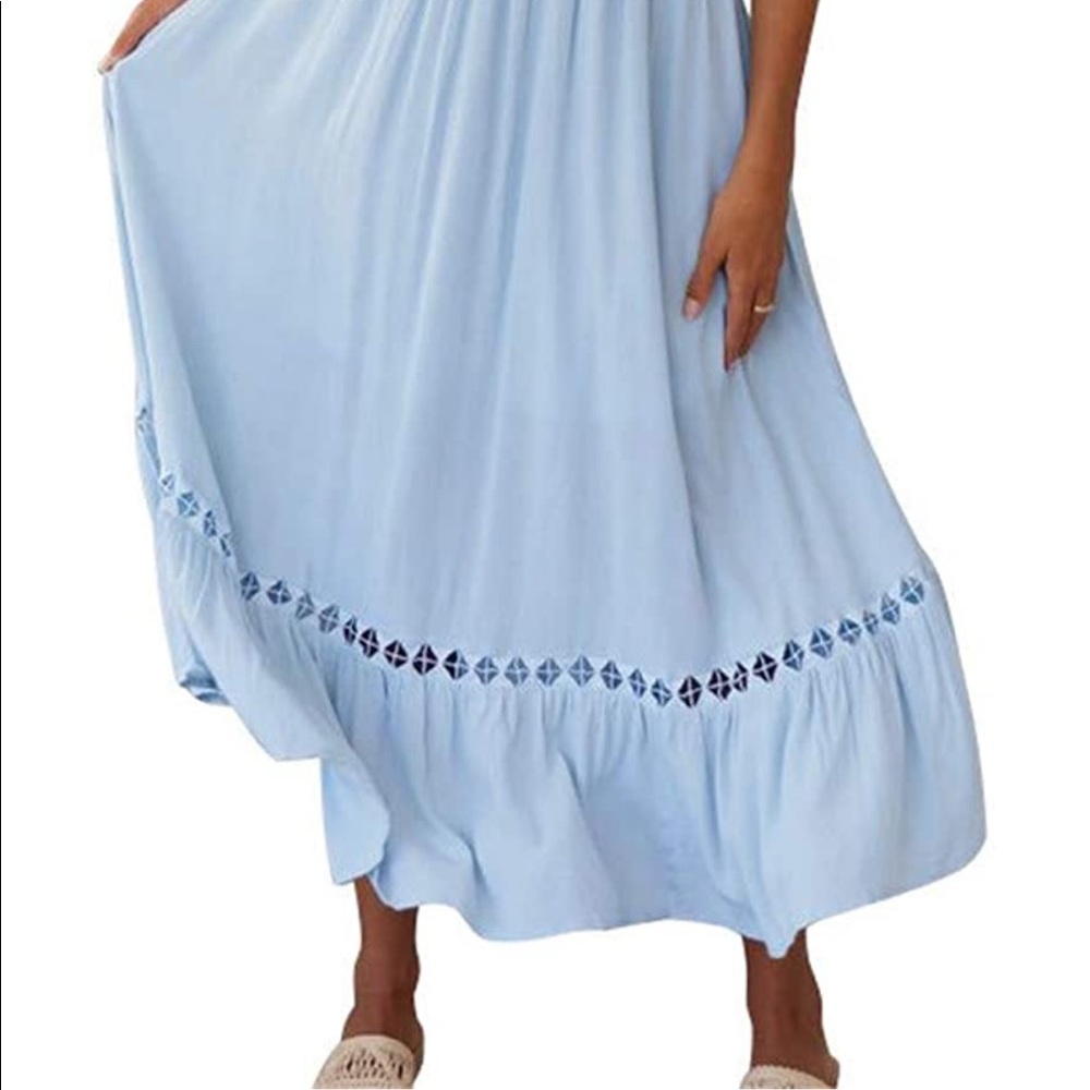 Blue Maternity/Summer Dress - Picture 7 of 10